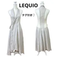 新品タグ付き♡LEQUIO レキオ　沖縄ブランド　リネン　麻　ラップワンピース