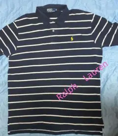 Polo by Ralph Lauren ネイビー ストライプ XL