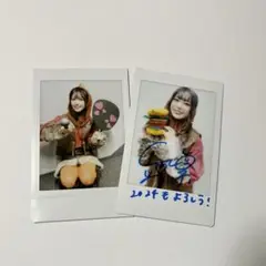 立石凛　チェキ2枚（直筆サイン入り1枚）