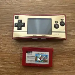任天堂 ゲームボーイミクロ レッド 20周年記念　ソフト付き