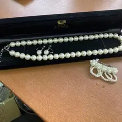 ホワイトパールネックレスセット