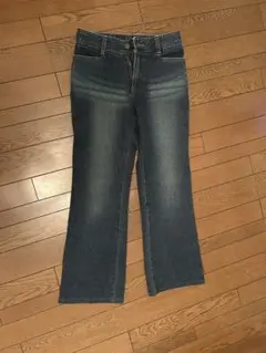 Ecoxブーツカット　デニム　ジーンズ　S 股下68cm 色落ち加工