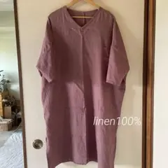 リネン　麻100% チュニック