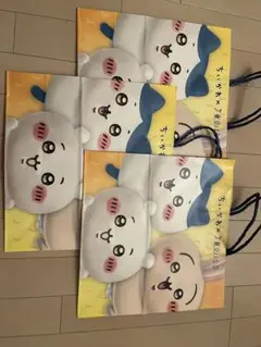 ちいかわ　バナナプリンケーキ東京ばな奈　紙袋3枚セット