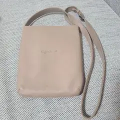 美品☆アニエスベー　革ショルダーバッグ　男女兼用