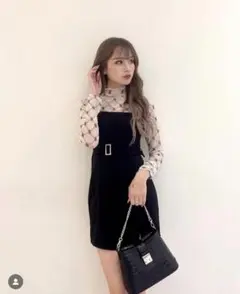 新品未使用　タグ付　リップサービス　LADYラインジャンスカワンピース