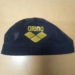 arena スイミングキャップ 黒 L