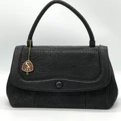 【JRA】【美品】FURDI シャークスキン 鮫 ハンドバッグ エキゾチック