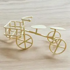 【新商品】ナチュラルキッチン　アイアンミニチュア自転車二人乗り　オブジェ　置物