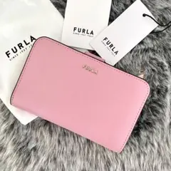 新品☆ FURLA(フルラ)グレージュ バニラ レザー 折り財布