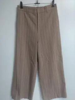 7−idConcept　ストライプワイドパンツ　38 フォロー割り引き有り