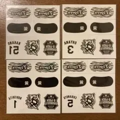 阪神タイガース　フェイスシール　4枚セット