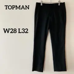 TOPMAN トップマン スリム パンツ スラックス W28 L32 ブラック