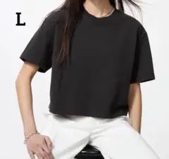 UNIQLO テクスチャージャージーT ブラック