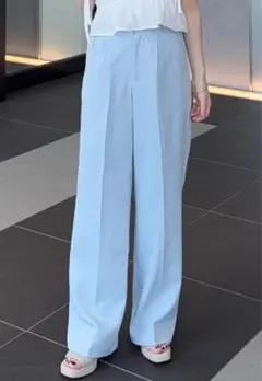 GRLセンタープレスストレートパンツ