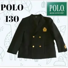 ⭐新品 POLO ポロ ジャケット キッズ 130 紺 フォーマル お受験