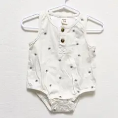 ベビー服 ノースリーブロンパース 蜂 総柄 1-3m 50-60cm