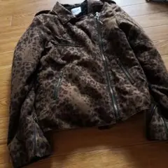 GYDA レオパードボアライダースジャケット