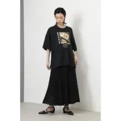 ROSE BUD ジャカードマーメイドスカート　ブラック
