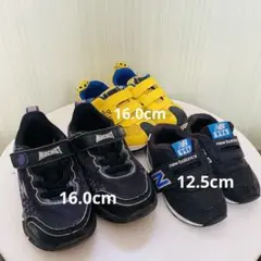 キッズスニーカー 3足セット　12.5cm、16.0cm、16.0cm