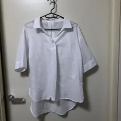 レディース白ブラウス夏物
