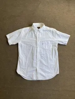 DENIM & CO. ホワイトボタンダウンシャツ L