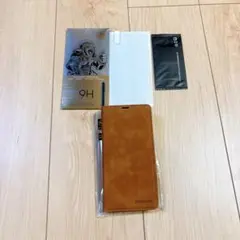 iPhone14ProMax ケース　フィルムセット　手帳型　ブラウン
