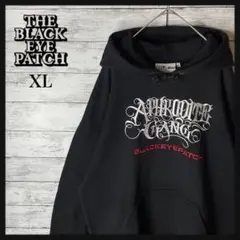 2974M【コラボ】ブラックアイパッチ×アフロディーテギャング☆刺繍ロゴパーカー