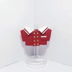 10cmぬい用 ぬい服 セーラーレッドジャケット②