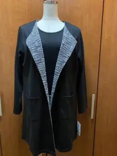 【新品】アウターインナー付きノーカラージャケット M