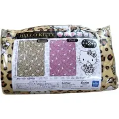 新品未使用♡サンリオ　ハローキティ　キルトマット　ヒョウ柄　茶色