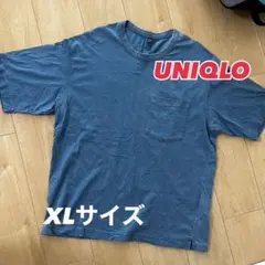 UNIQLO Tシャツ 半袖 ブルー 水色 XLサイズ