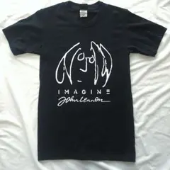 ジョンレノン イマジン Tシャツ Mサイズ ブラック against