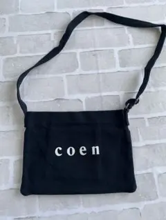 coen ブラック ショルダーバッグ