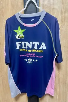 FINTA サッカーシャツ ネイビー ピンク