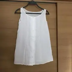 無印良品　ブラウス ノースリーブ　綿　M
