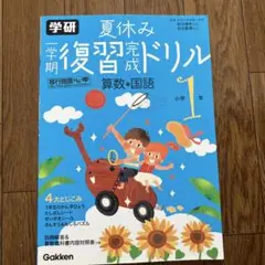 夏休み「1学期復習完成」ドリル : 算数と国語の力をつける! 小学1年