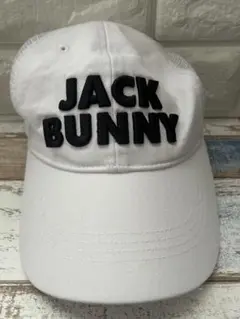 美品！JACK BUNNY ホワイトメッシュキャップ