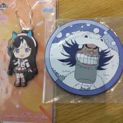 ☆１番くじセット☆　ウマ娘 ラバーチャーム＆ワンピースワポル ラバーコースター