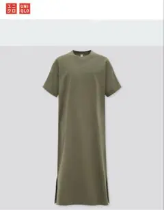 UNIQLO マーセライズドコットンロングTワンピース