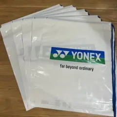 YONEX 透明ドローストリングバッグ 5枚セット