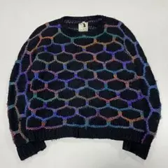 00s ANDREA CREWS フランス製 立体編み 3Dニット アクリル