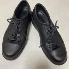 ECCO　エコー　レザー　シューズ　23.5cm スニーカー 黒