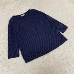 MACKINTOSH LONDON ボーダーカットソー　綿100% 紺色　44
