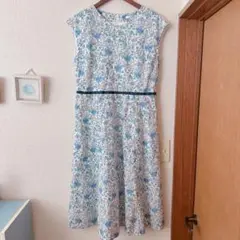 リバティ　LIBERTY　ワンピース　花柄　フラワー　サイズ40 春夏
