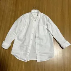 ♪ドアーズ　ボタンダウン　ホワイトシャツ　L こなれ感　形が綺麗　素敵　らくらく