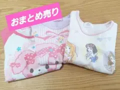 プリンセス　ぼんぼんリボン　長袖カットソー 110cm　3枚セット