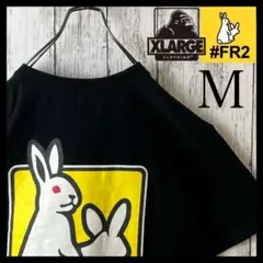【希少】FR2 エクストララージ コラボ Tシャツ M 黒 ブラック イエロー