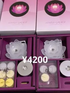 タイムセール‼︎ロータスグレイス　ハスのLEDキャンドル２箱セット