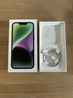 Apple iPhone 14 本体 箱+ Lightningケーブル
